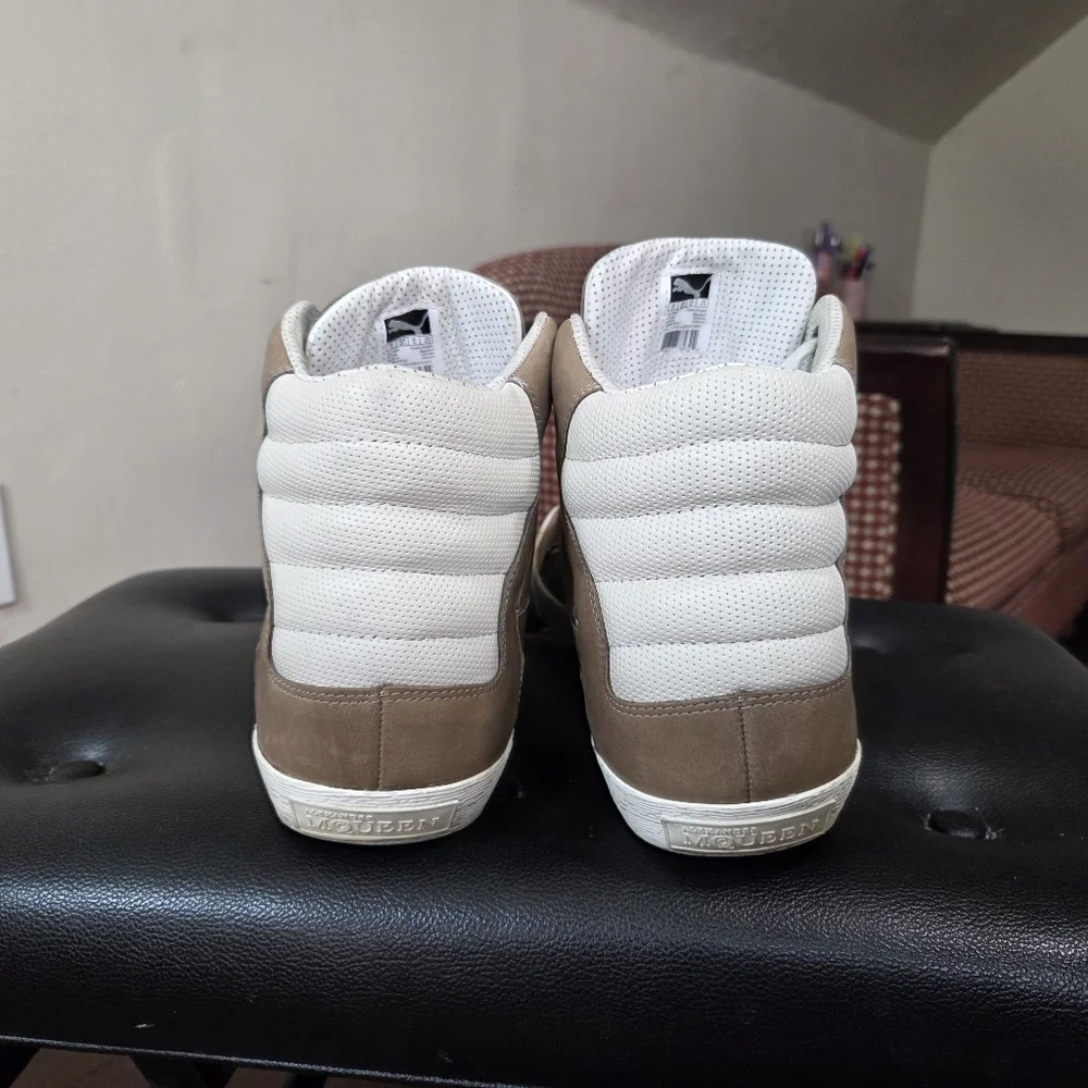 Alexander McQueen‎ x Puma High Top Leather Sneakers Men US 14 EU 48.5